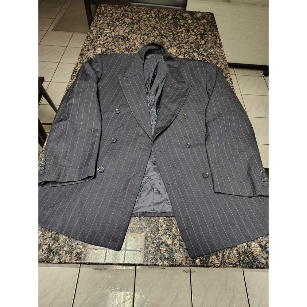 [LEVETI Suit Jacket / Sport Coat] - Black -  Wool / Cashmere Blend